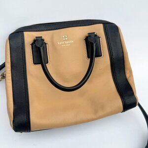 Kate Spade NY Two Tone Tan Black Hudson Street Blake Cruiser Satchel – Used
